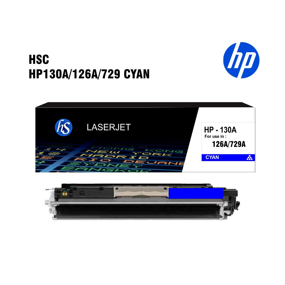 Premium Compatible Cyan Toner for HP 130A / 126A & Canon 729 (CF351A / CE311A)