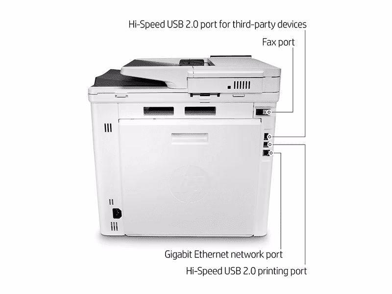 HP Color LaserJet Enterprise MFP M480f (3QA55A) | A4 Colour Print, Scan, Copy, Fax | 27 ppm | USB/Ethernet | Qatar - Image 6