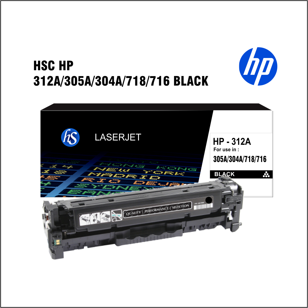 HP 312A / 305A / 304A / 718A / 716 (CF380A) Black Premium Compatible Toner in Qatar