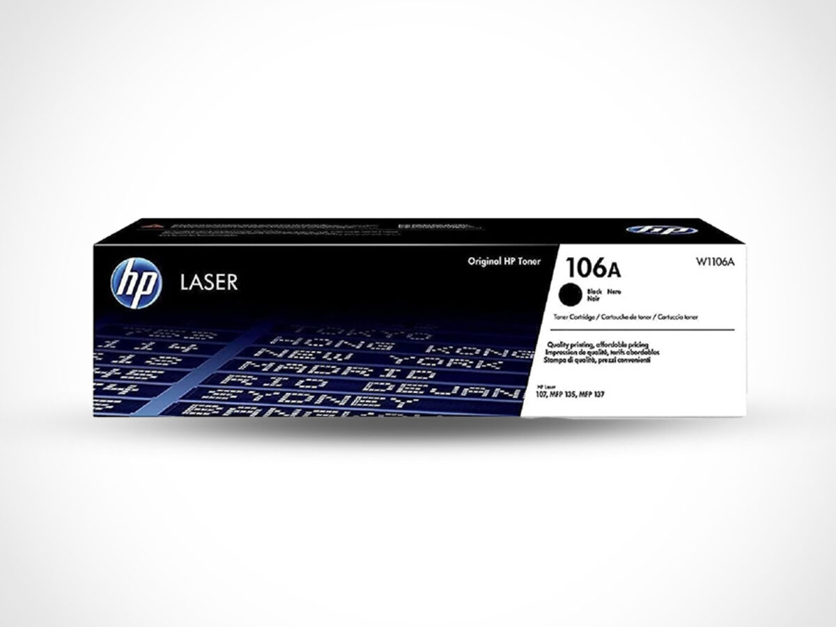 HP 106A BLACK Original Toner Cartridge|Black|W1106A